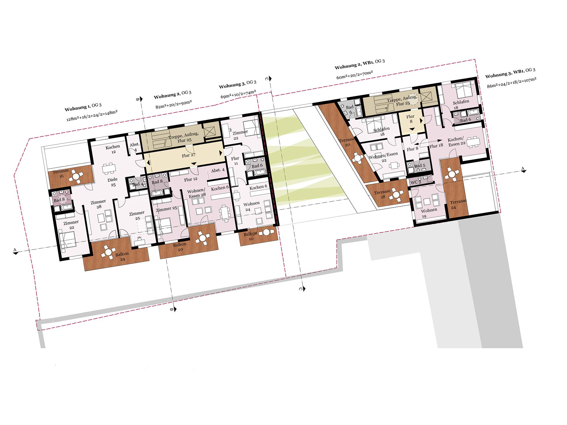 Wohnhaus Dessau Grundriss